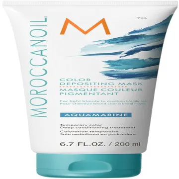 Mặt Nạ Dưỡng Moroccanoil Aquamarine Color Depositing Mask Bổ Sung Hạt Màu Xanh