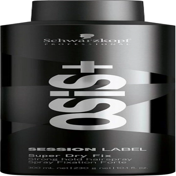 Keo Xịt Schwarzkopf Session Label Super Dry Fix Giữ Nếp Siêu Cứng