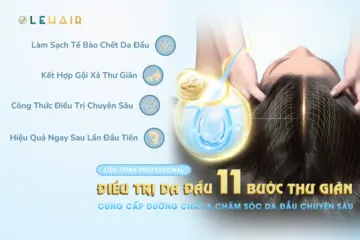LIỆU TRÌNH ĐIỀU TRỊ DA ĐẦU 11 BƯỚC THƯ GIÃN (start skin treatment process 11 relaxing steps)